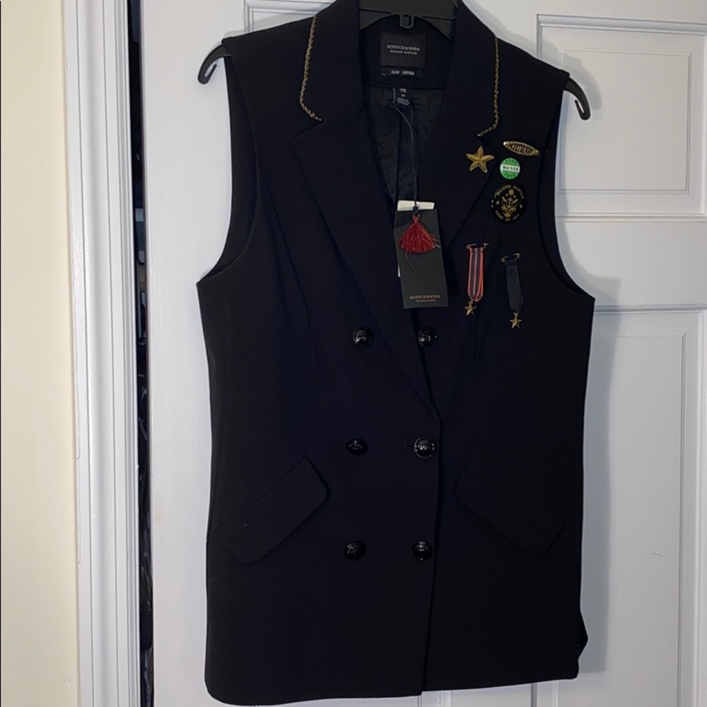 SCOTCH & SODA Maison Scotch military style vest